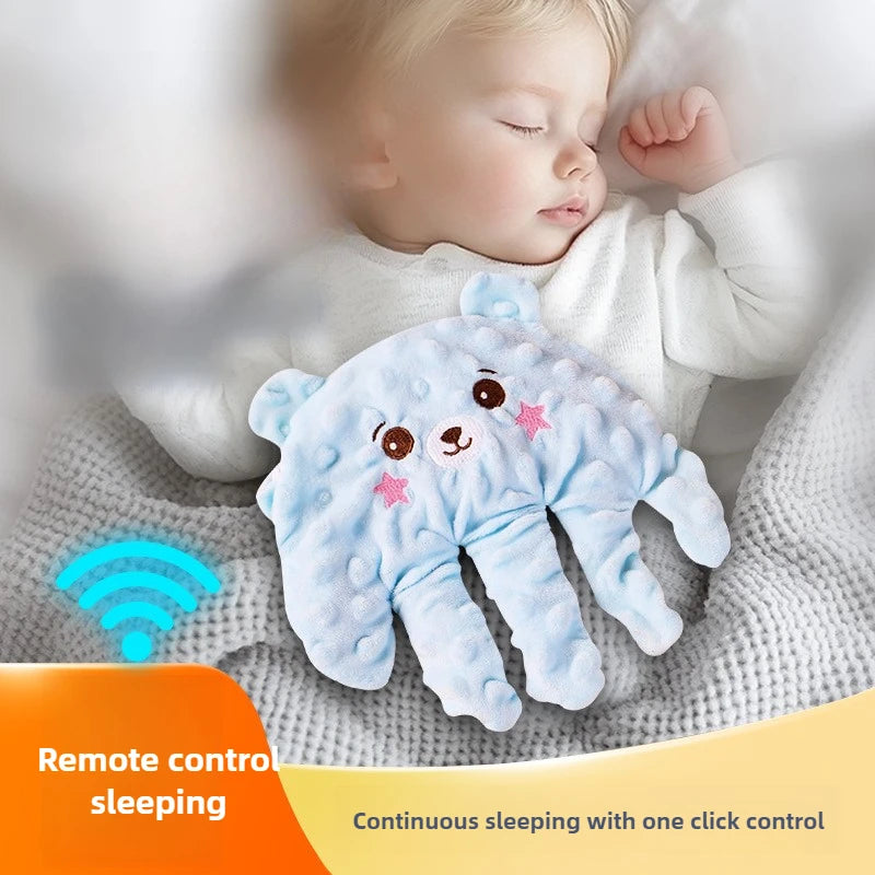 Coussin d'endormissement ours Mybooni — Doudou sensoriel télécommande nouveau-né
