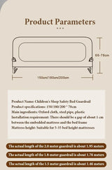 Barrière lit bébé IMBABY anti-chute sécurité - rambarde portable ajustable rail protection chambre