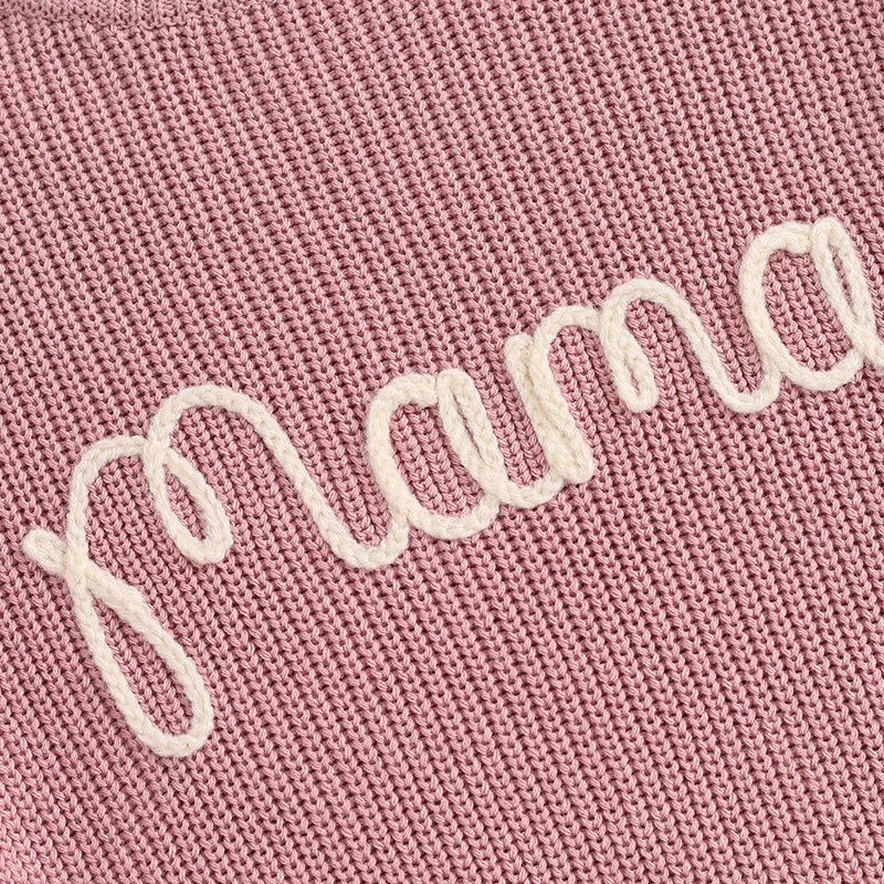 Family Matching Sweaters Mommy and Me Letter Em — vue complémentaire 1