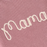 Pull tricoté assorti famille Mybooni — Mère et enfant broderie lettre