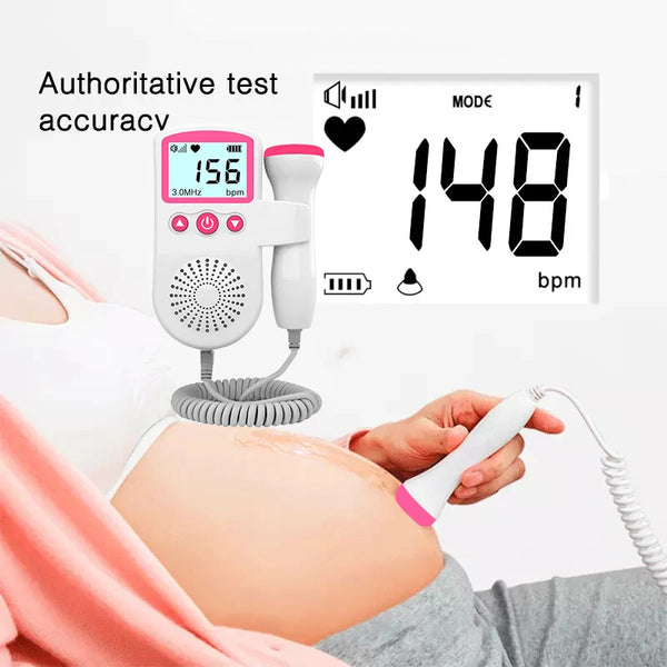 Doppler fœtal 3.0MHz Mybooni — Moniteur cardiaque anténatal usage domicile