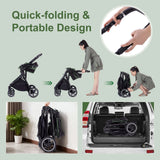 Poussette 3-en-1 pliable Bouni — Norme EU nouveau-né