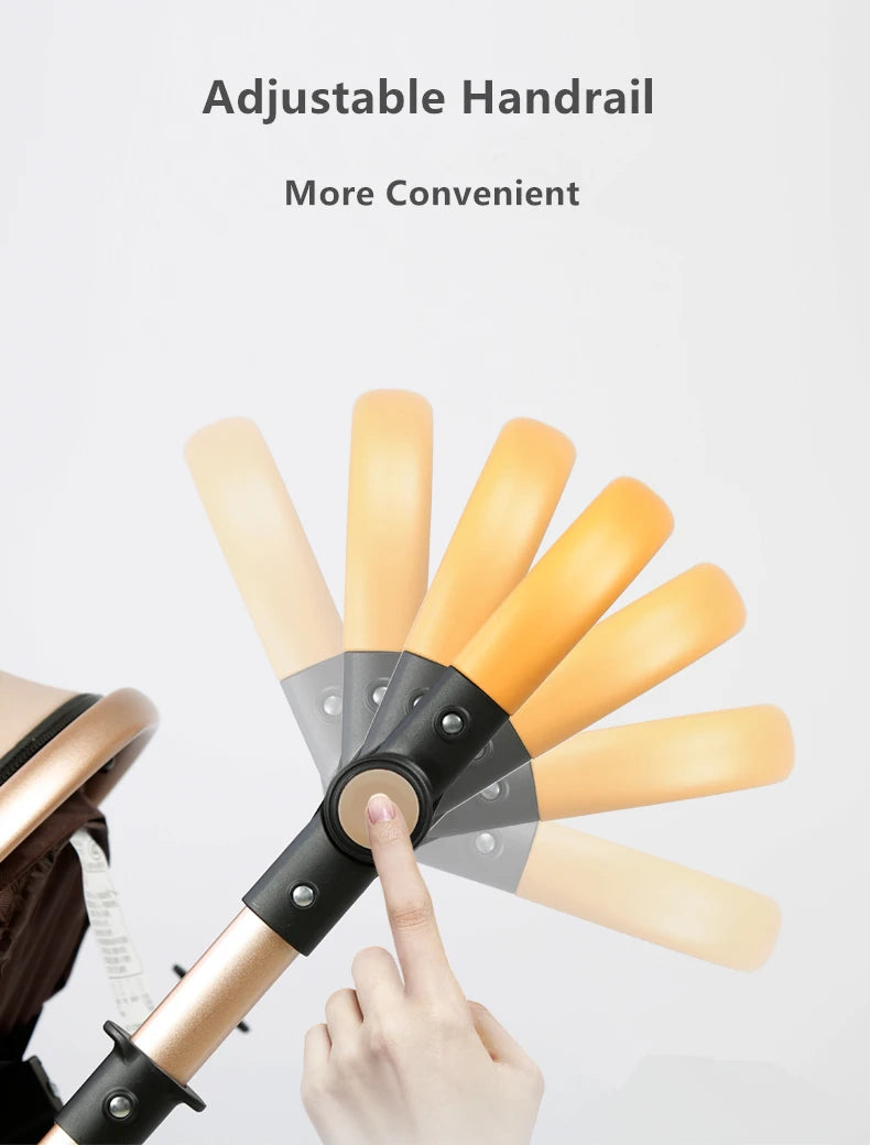 Poussette 3-en-1 pliante multifonctionnelle avec siège de sécurité livraison EU