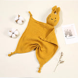 Doudou chat en mousseline coton pour nouveau-né