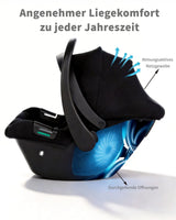 Siège auto i-Size Isofix Mybooni — Léger avec auvent solaire