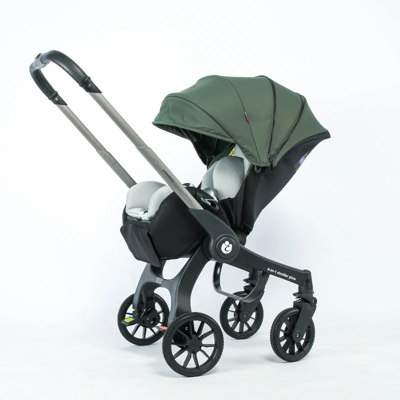 Poussette 4-en-1 pliable Bouni — Siège auto intégré