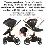 Poussette de luxe 3-en-1 Bouni — Avec siège auto pour nouveau-né