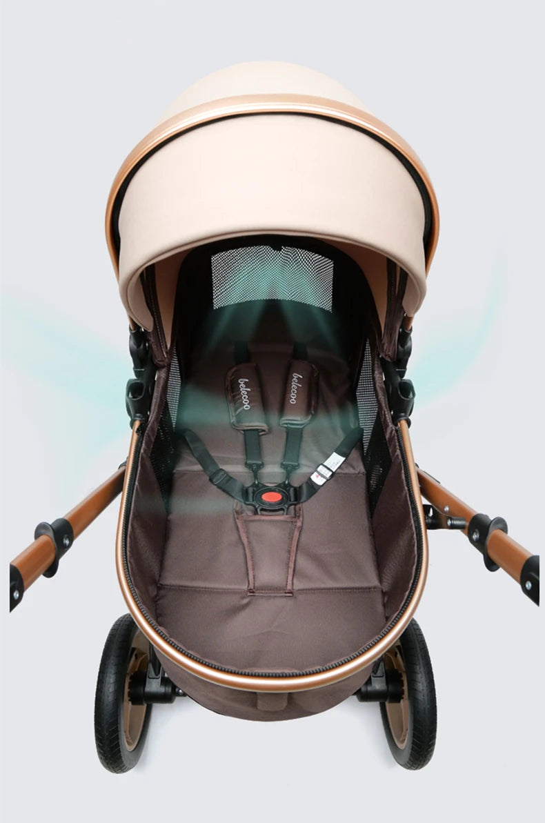 Poussette 3-en-1 pliante multifonctionnelle avec siège de sécurité livraison EU