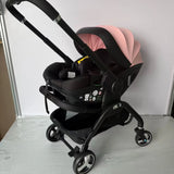 Poussette rose 4-en-1 avec nacelle siège auto de luxe pliable livraison EU
