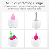 Stérilisateur vapeur portable - coupe menstruelle tétines et petits accessoires bébé