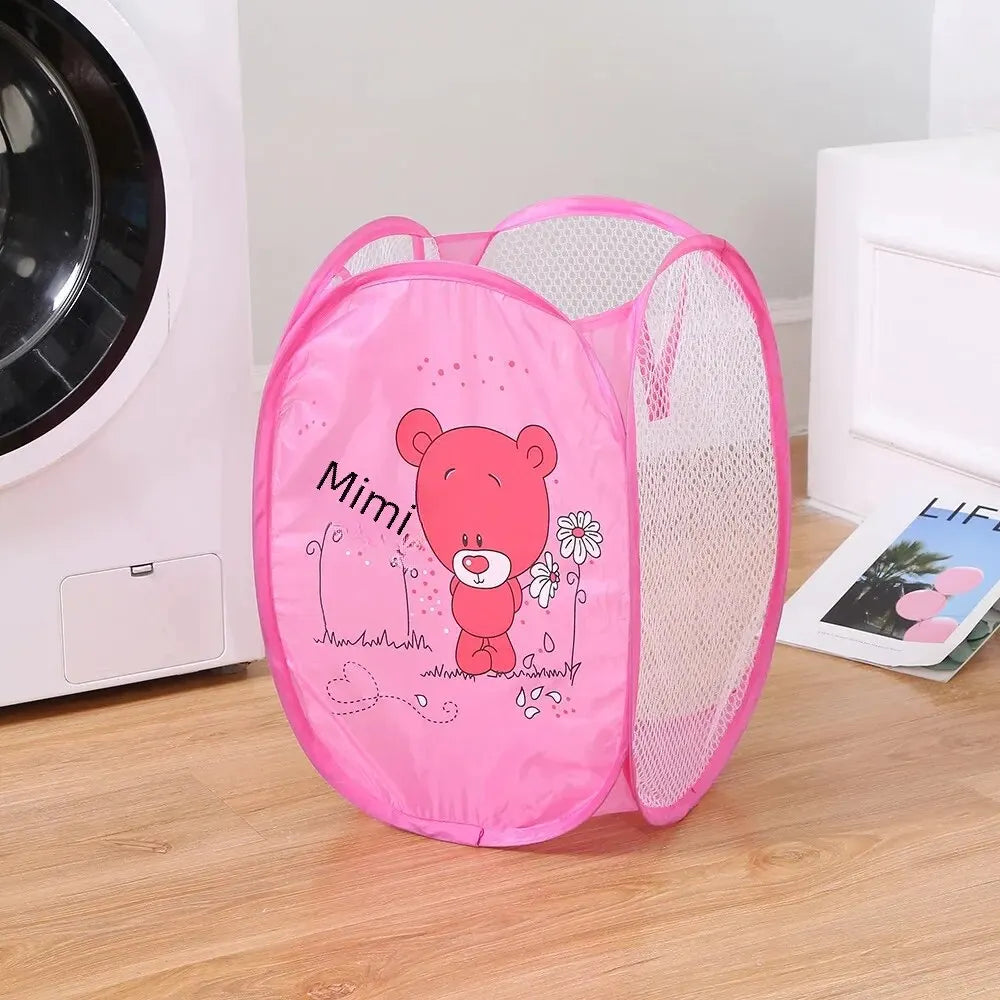 Cartoon Printed Foldable Laundry Basket Nylon M — vue complémentaire 4