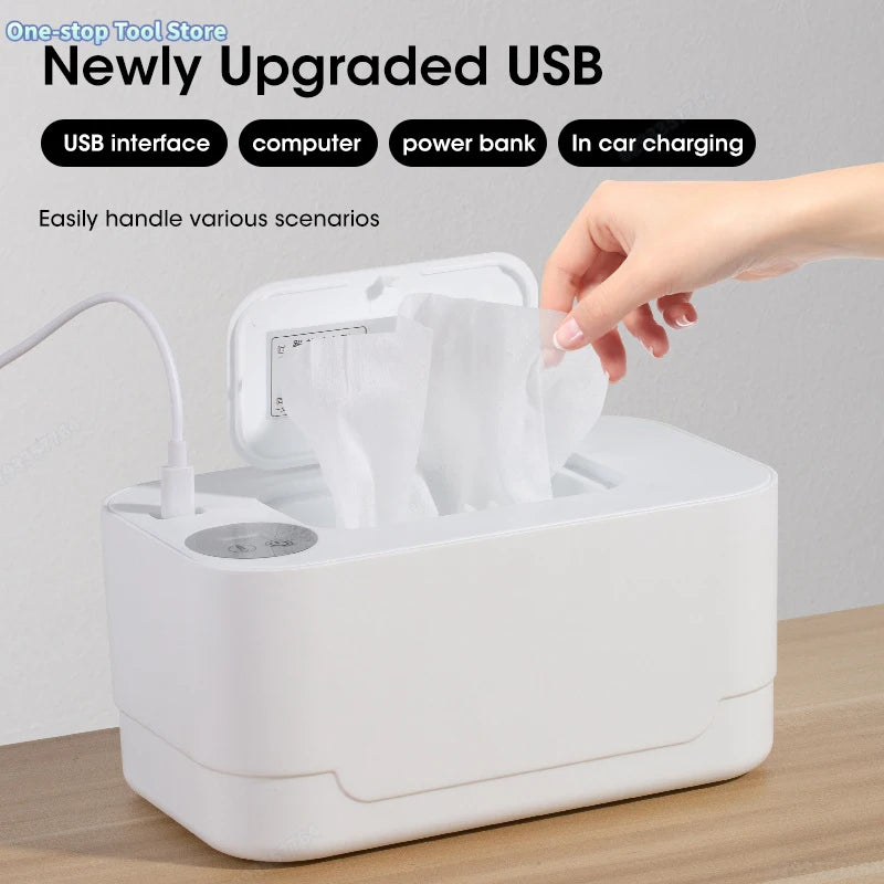Chauffe-lingettes bébé USB Mybooni — Appareil chauffant lingettes et serviettes