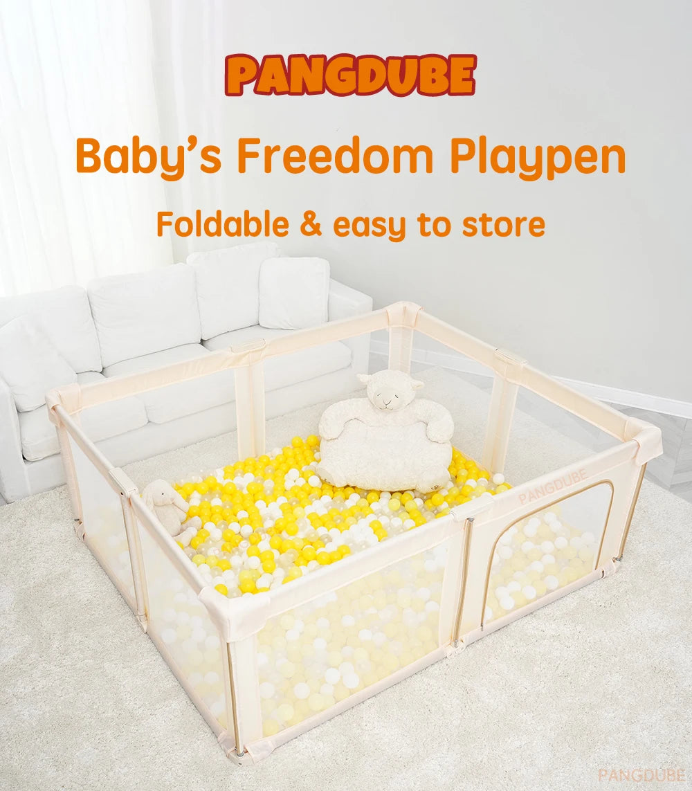 Parc bébé pliant PANGDUBE grande taille - aire de jeu portable sécurisée bébé enfant