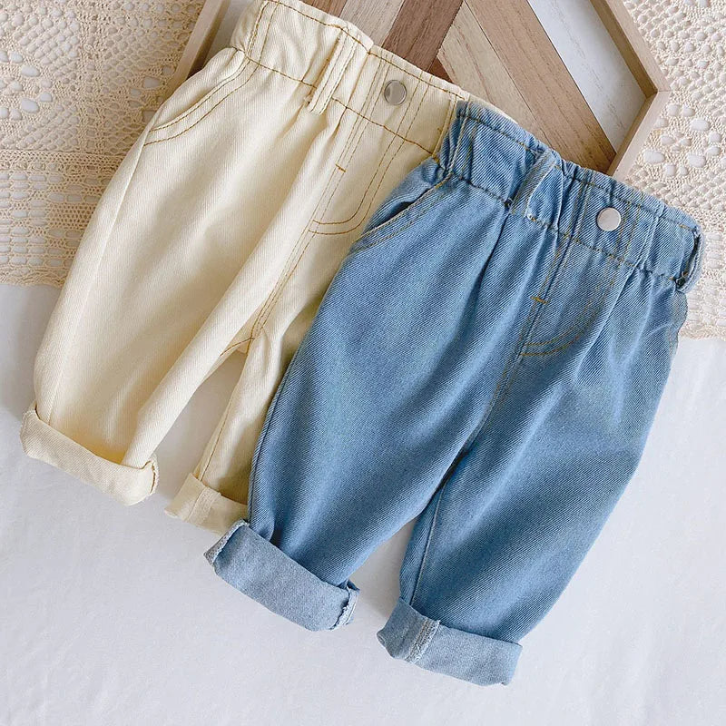 Pantalon droit enfant MILANCEL - jean mode garçon 1-6 ans printemps automne