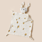 Doudou chat en mousseline coton pour nouveau-né