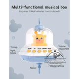 Mobile musical lumineux et projecteur pour lit bébé - télécommande jouet nouveau-né
