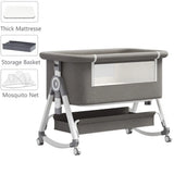 Lit bébé multifonction pliable Mybooni — Berceau balançoire cododo portable