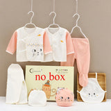 Coffret bébé 7 pièces Bouni — Body cartoon manches longues, pantalon et bonnet