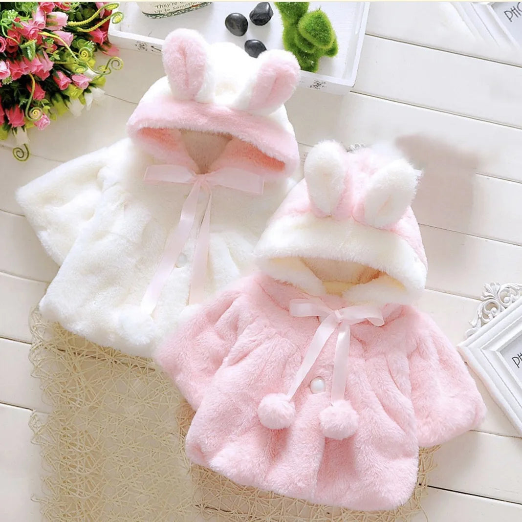 Cape enfant laine polaire Mybooni — Avec oreilles automne hiver fille