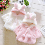 Cape enfant laine polaire Mybooni — Avec oreilles automne hiver fille