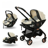 Poussette 4-en-1 Bouni coloris Blanc cassé — vue complète