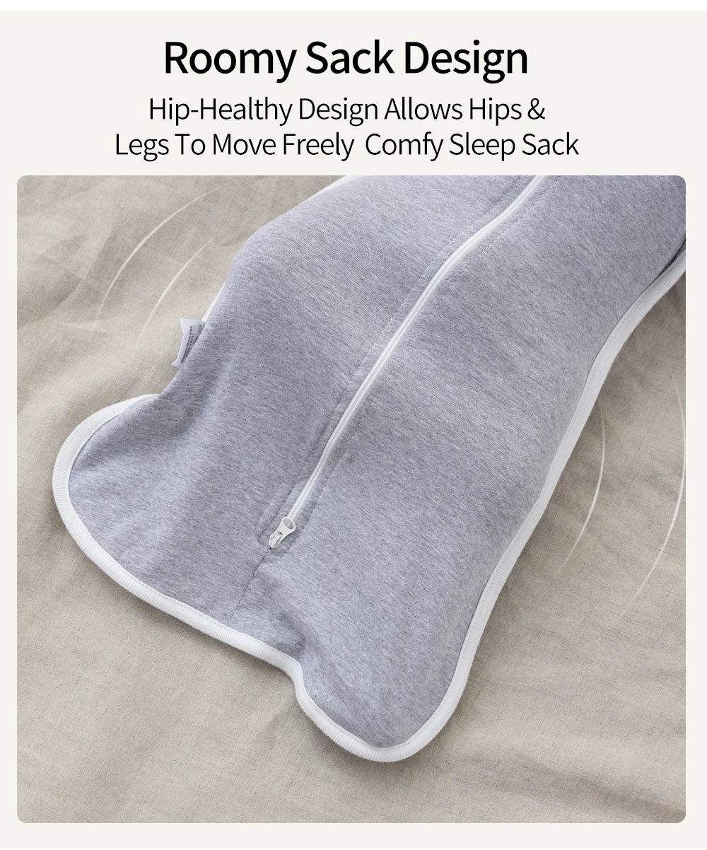 Gigoteuse nouveau-né anti-sursaut mains levées coton - turbulette emmaillotage couverture bébé