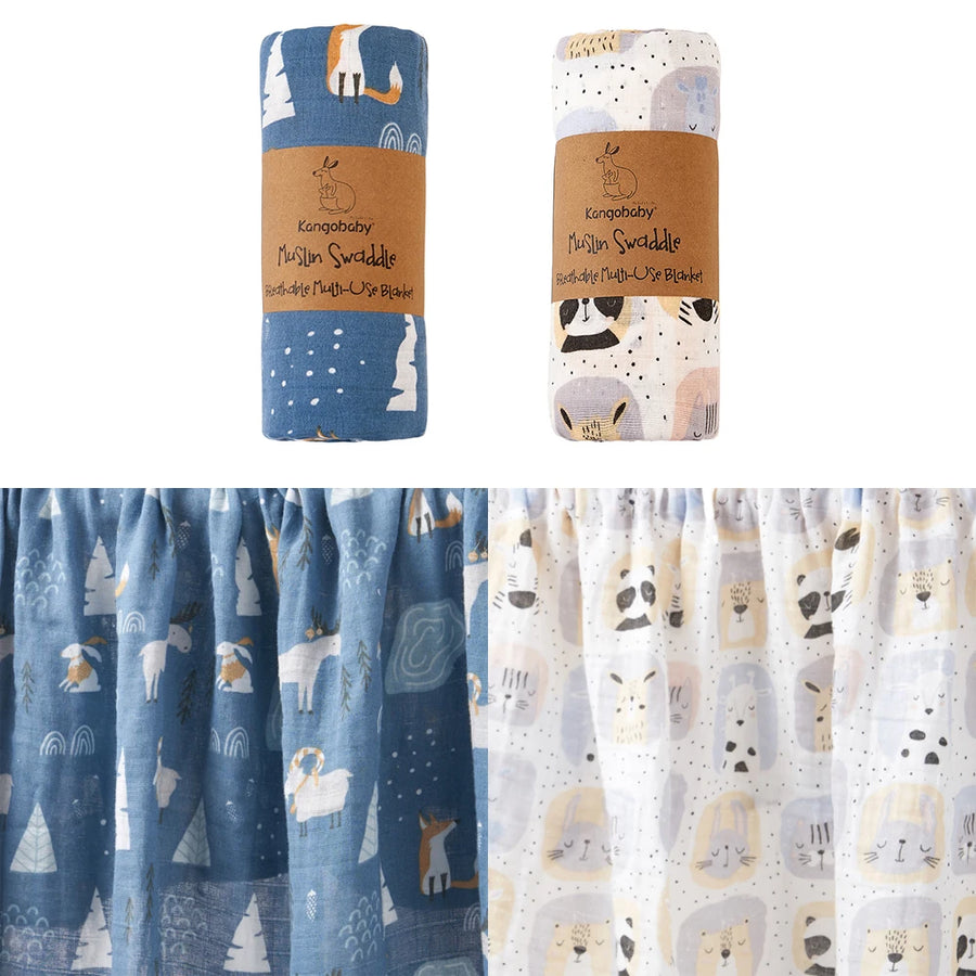 Couverture emmaillotage — vue face | Bouni