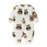 Body bébé flanelle doux printemps hiver - grenouillère fille garçon 0-18 mois