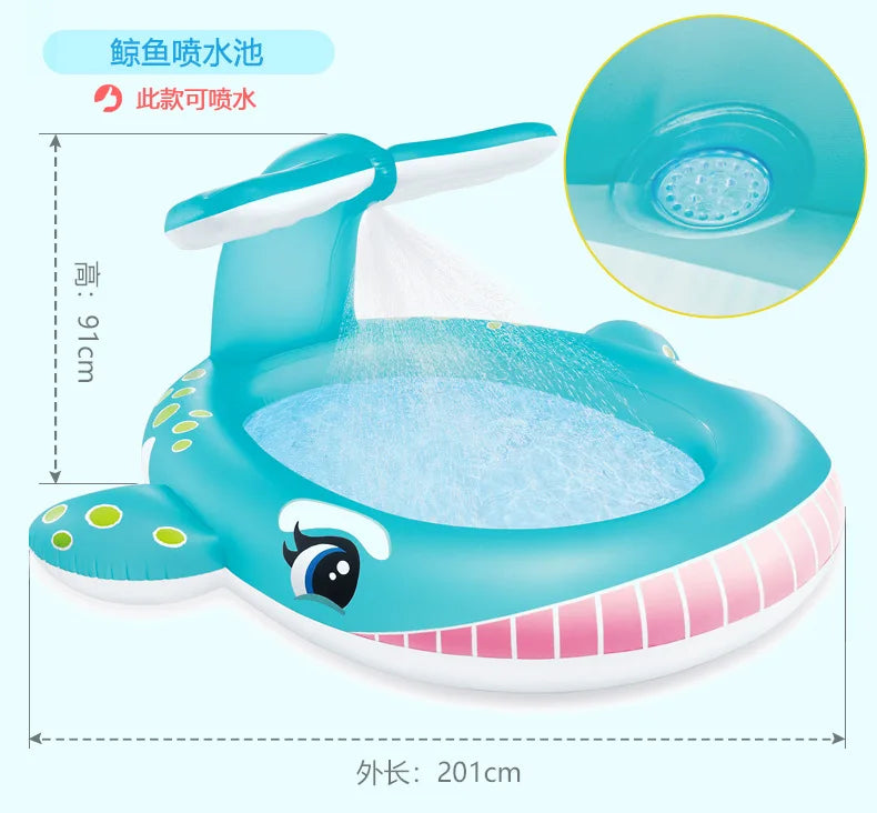 PVC Children's Inflatable Paddling Pool Crocodi — vue complémentaire 14