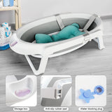 Baignoire bébé pliable avec support Mybooni — Coussin sécurisé nouveau-né