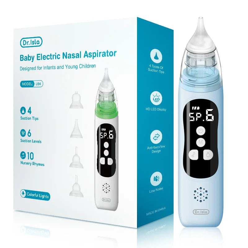 Aspirateur nasal électrique 6 modes Mybooni — Musique apaisante silicone alimentaire