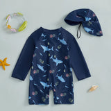 0-5Years Kids Boy Rash Guard Swimsuits Shark Pr — vue complémentaire 6