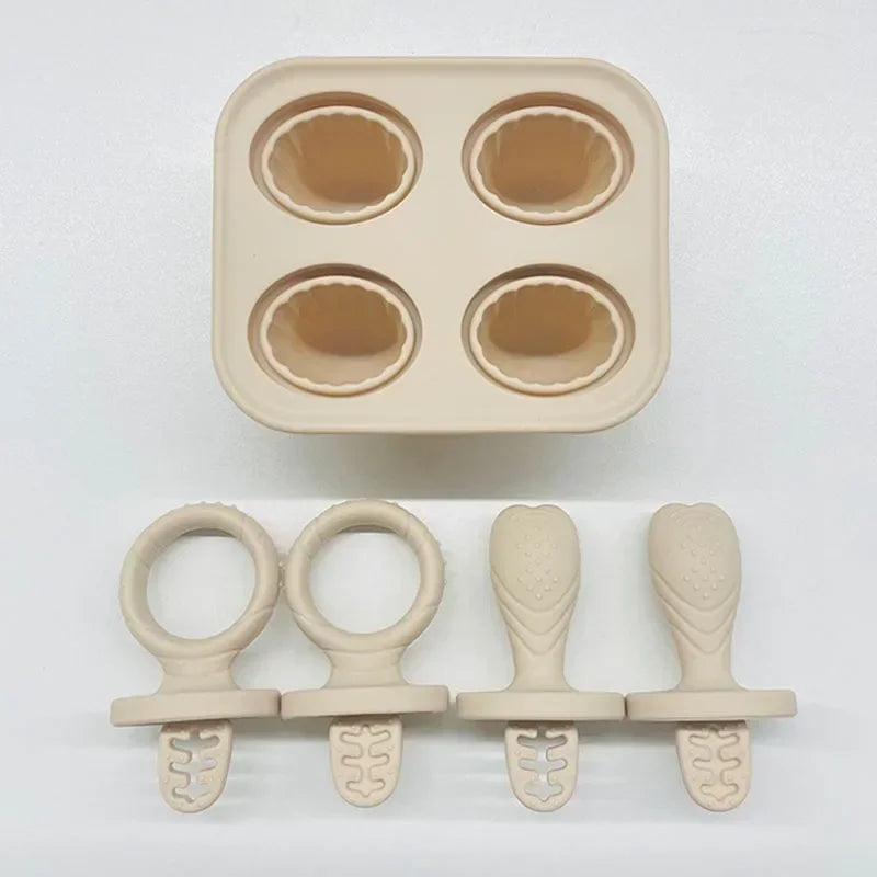 5 anneaux dentition bébé silicone BPA free - porte-aliments fruits légumes forme lapin anti-chute