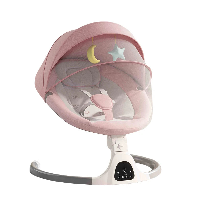Berceau électrique bébé Bluetooth musique télécommande moustiquaire multifonctionnel