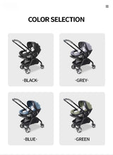 Poussette rose 4-en-1 avec nacelle siège auto de luxe pliable livraison EU