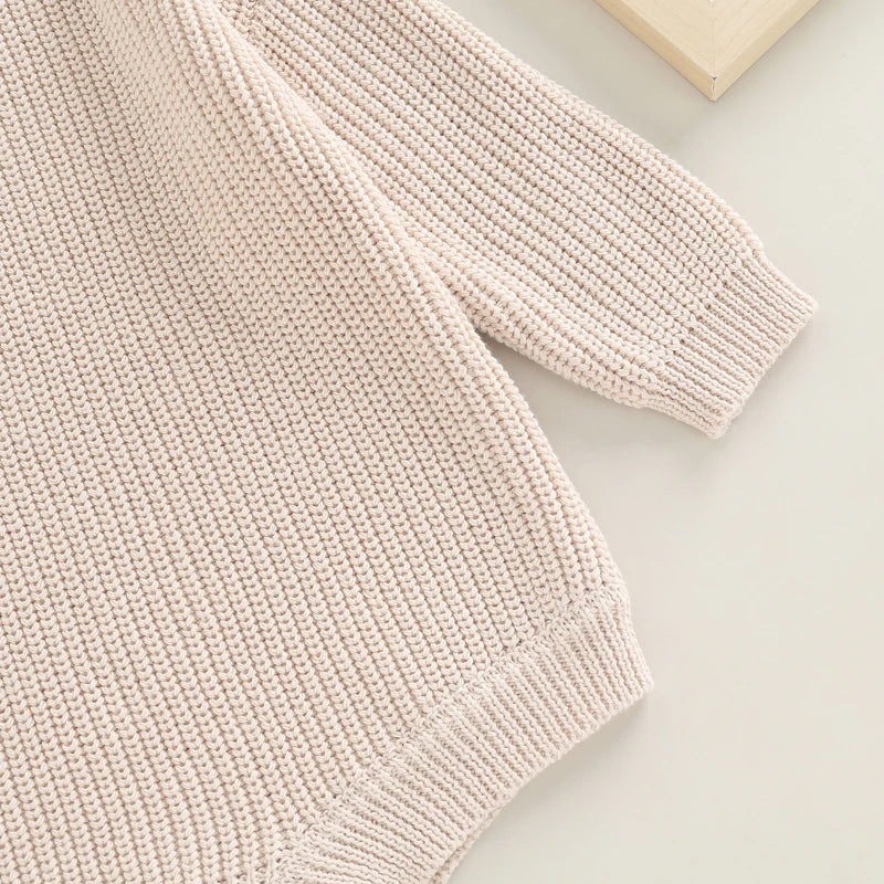 Barboteuse tricot bébé Mybooni | Pull manches longues — Garçon & Fille 0-2 ans