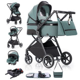 Poussette 3-en-1 pliable Bouni — Norme EU nouveau-né