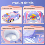 Bouée siège voiture bébé Mybooni — Gonflable avec baldaquin flottant été