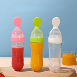 Biberon avec cuillère silicone Mybooni — Set alimentation bébé et tout-petit
