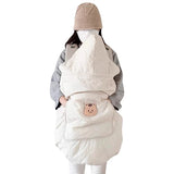 Cape de portage bébé Bouni — Capuche couverture chaude 80×85 cm