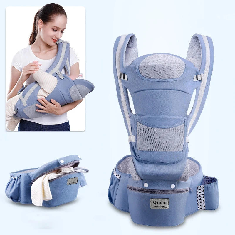 Porte-bébé ergonomique hanche Mybooni — Kangourou avant et arrière nouveau-né