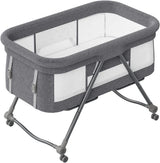 Lit de voyage bébé pliable avec matelas et roulettes silencieuses - cododo XYT-001