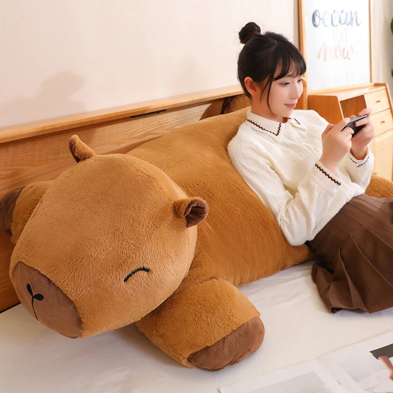 Giant Kawaii Capybara Plush Doll Floor Mat High — vue complémentaire 9