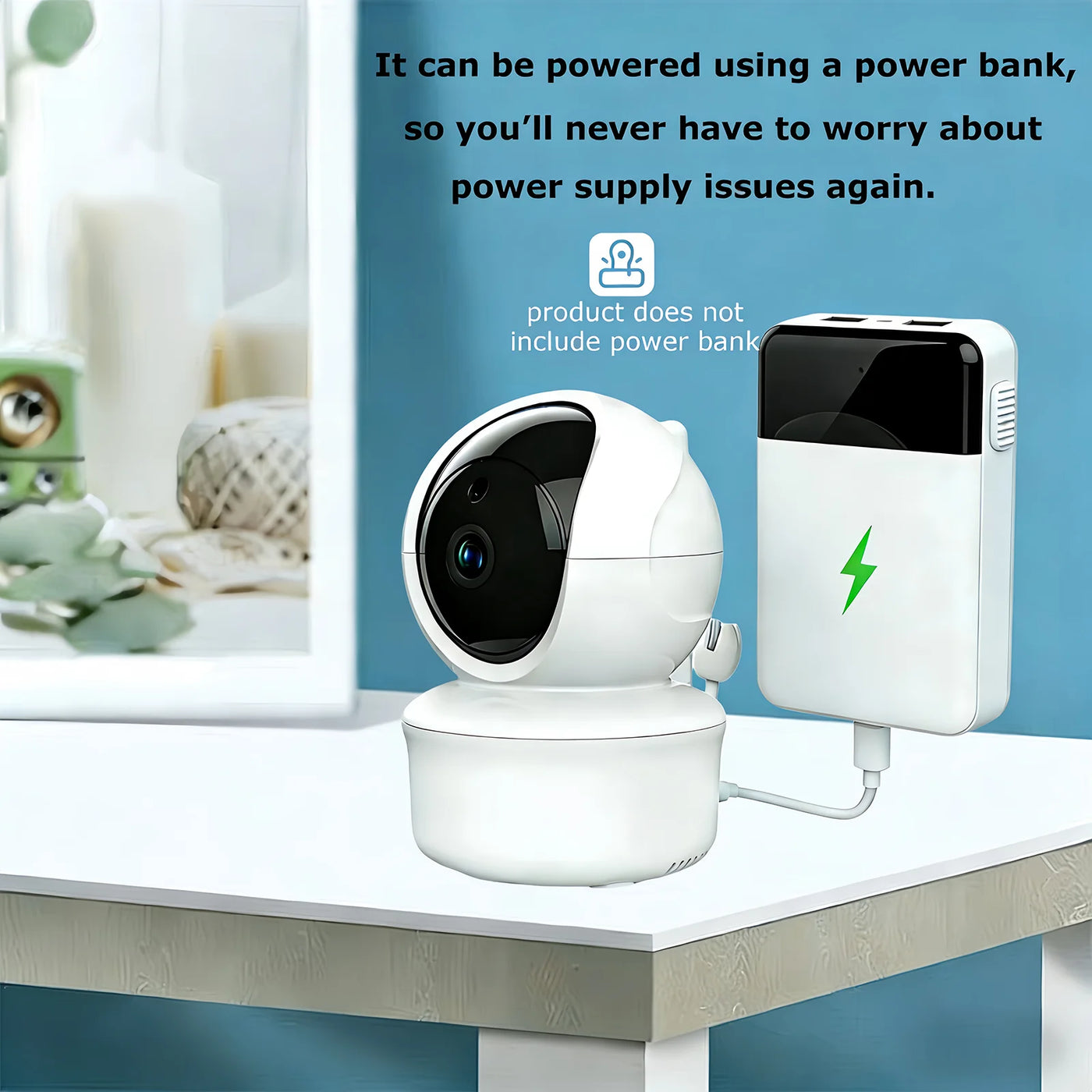 Babyphone vidéo 5 pouces PTZ Mybooni — Caméra télécommandée audio bidirectionnel berceuses