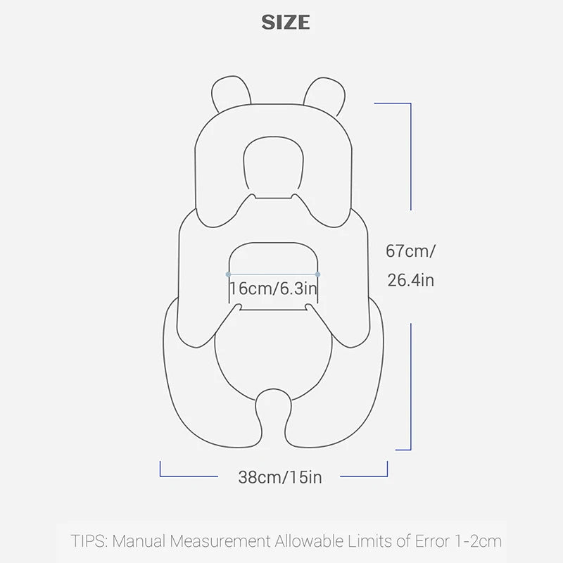 Coussin poussette bébé 4 saisons universel - insert siège auto matelas respirant mesh double face