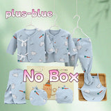 Coffret bébé 7 pièces Bouni — Body cartoon manches longues, pantalon et bonnet
