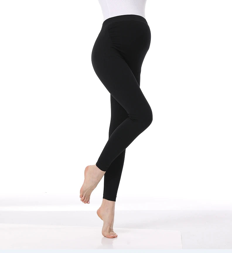 Legging maternité taille haute soutien ventre gainant grossesse