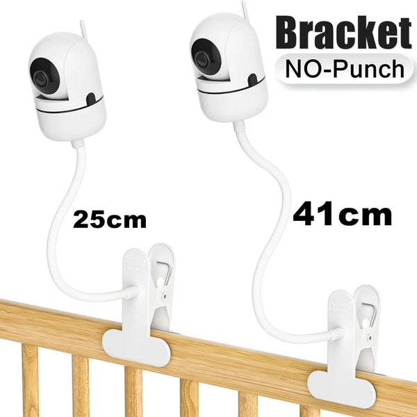 Support fixation babyphone Mybooni — Pince flexible caméra réglable sans perçage