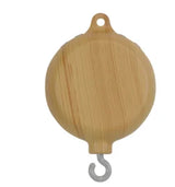 Mobile lit bébé bois feutrine ours cartoon - carillon musical avec support berceau