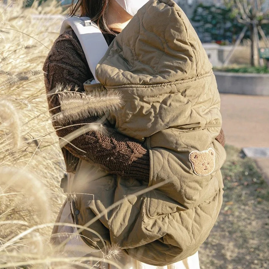 Cape à capuche bébé pour poussette et porte-bébé